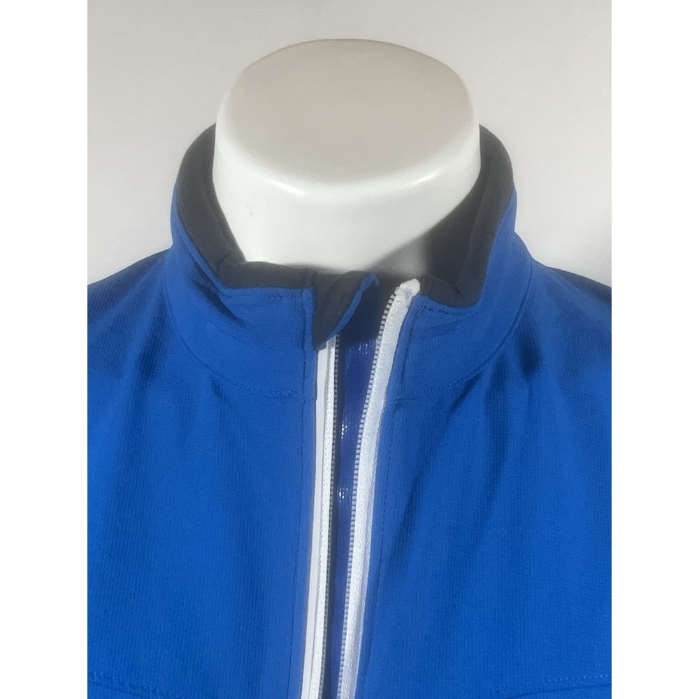 Novara Cycling Jacket Mens Blue Reflective Full Zip Performance Riding - Picture 5 of 16